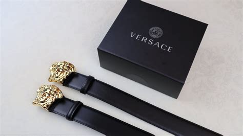 versace belt fake vs real